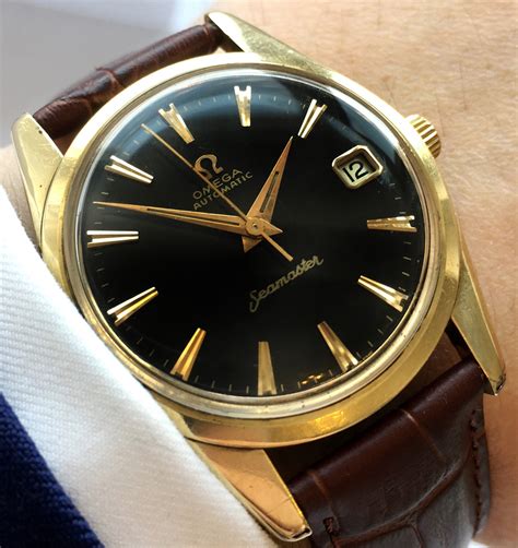 fake omega seamaster 1958|vintage omega seamaster black dial.